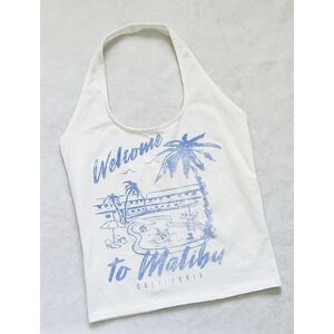 NWOT cream sleeveless Malibu top